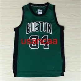All embroidery 4 styles jersey 34# Pierce 2020 season dark green basketball jersey Customize men's women youth Vest add any number name XS-5XL 6XL Vest