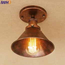 Luzes de teto Iwhd Ferro Plafon LED Lâmpada Lâmpadas para sala de estar Lamparas de Techo Luminárias Vintage para Teto