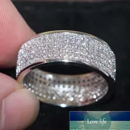 Milangirl band 5 rader zirkon ring kluster cubic zirconia cz ringar för kvinnor engagemang bröllop fina smycken hela försäljningen fabrikspris expert design kvalitet senast