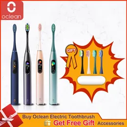 Sonic Electric Toothbrush Oclean XPro Dentes Vibrador Versão Global Versão Sem Fio IPX7 Titular Cor Tela Touch Tela com APP 220224