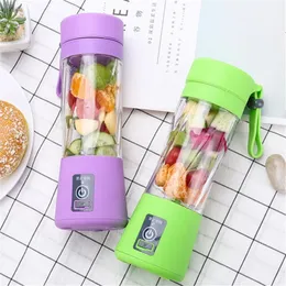 Portable USB Electric Fruit Juicer Tool Handheld Vegetable Juices Maker Blender Rechargeable Juice Making Cup With Charging Cable BH1741 TQQ