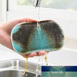 Double Sided Sponge Kitchen Cleaning Towel Kitchenware Brushes Anti Grease Wiping Rags Absorbent Washing Dish Cloth Accessories Factory price expert design