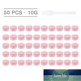 Bottles 50pcs 10g/15g/20g Transparent Empty Cosmetic Makeup Jar Pots Plastic Eyeshadow Cream Lip Balm Container