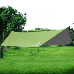 Yuedge Ultralight Tarp Utomhus Camping Survival Sun Shelter Shade Awning Grön Beläggning Pergola Vattentät Strand Tält Y0706