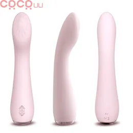 G Spot Dildo Vibrator Sexiga leksaker för kvinna Silikon Vattentät 9-läge Vibrador Erotiska G-Spot Clitoris Massage Kvinnlig Masturbator