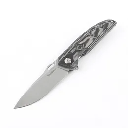 NIMO Messer Original Design Tragbare Schnellöffnende Klappmesser D2 Klinge Wechselstitudes Steinwaschen G10 Griff im Freien EDC-Werkzeug