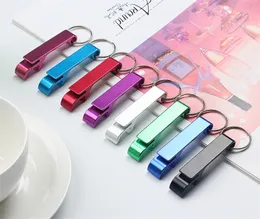 Aluminium Portable Can Opener Key Chain Ring Cansöppningar Restaurang Promotion Giveaway Logo Party Gifts 300pcs
