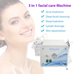 3 in 1 diamante microdermoabrasione macchina di bellezza ossigeno cura della pelle acqua pulita aqua dermoabrasione peeling facciale attrezzature SPA