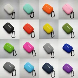 Silicone Case Soft Ultra Cienki Ochraniacz do AirPods Pro Pokrywa Szafy Słuchawki Anti-Drop Odzież Odzież z Haczykiem Pakiet Detaliczny Mieszane Kolory DHL FedEx Free