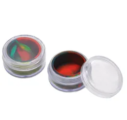 2021 Non-stick Silicone Container Jars Dab Wax 5ml Plastic Box With Silicon Liner Heat Resistant 200pcs/lot