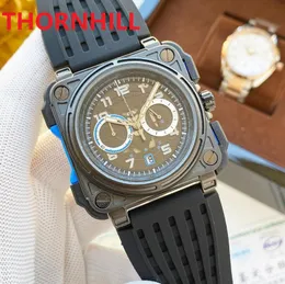 Montre de Luxe Mens Funcional Quartz Watches 48mm Super Super Luminous Grandes Relógios de Pulso