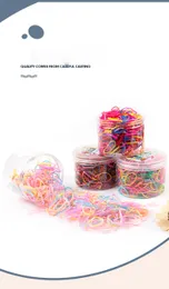 Hair Rubber Bands Storage box canned strong pull continuous disposable band children baby hair rope