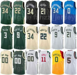 Screen Printed Nwora Basketball Jerseys 13 Brook Lopez 11 Thanasis Antetokounmpo 43 Serge Ibaka 25 Jevon Carter 5 Wesley Matthews 23 Men Women Kids