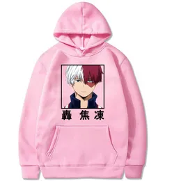 Anime Hoodies My Hero Academia Pullover Casual Hooded Harajuku Sweatshirt Todoroki Shoto Y0804