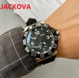 Crime Luxo Premium Mens Relógios 42mm Japão Quartz Movimento Cronógrafo Cronógrafo Para Homens All Discagem do Desenhador de Trabalho Relógios de Relógios Silicone