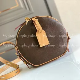 Womens luxurys designers bags 2021 Handbags purses Shoulder Crossbody Bucket women Original Brand Fashion real genuine Leather top quality round circle brown mini