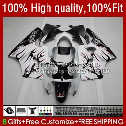 Injection Fairings For KAWASAKI NINJA ZX1200 ZX 12R 1200CC 1200 CC ZX1200C ZX 12 R 02-06 3No.8 ZX12R 02 03 04 05 06 ZX-12R wine red flames 2002 2003 2004 2005 2006 OEM Body Kit