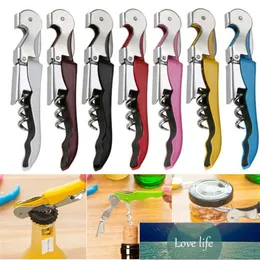 8 färger bärbar flasköppnare ABS Rostfritt stål Vinkorkskruv Öl Kan Remover Cutter för köksredskap Bar Accessoires