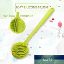 Grande Brosse De Douche Pour Le Dos - 42 Cm, Poils Synthétiques, Manche Plastique Multicolore