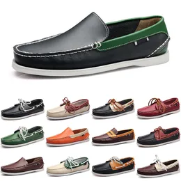 Leather Loafers Sneakers Men Shoes Casual Bottom Low Cut Classic Triple Black White Green Dress Shoe Mens Tr 88 s