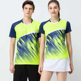 Nuova giacca da badminton T-shirt manica corta stampa a rapida asciugatura da tavolo da tavolo traspirante