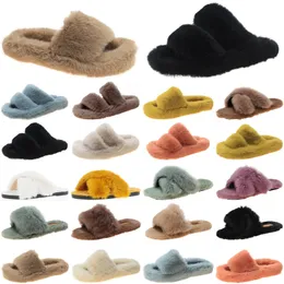 2023Luxus Frauen Slides Hausschuhe Schuhe Damen Bequeme Loafer Schwarz Gelb Slide Slipper Flache Flip-Flops Größe 35-40 Farbe8