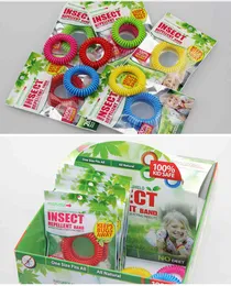 100 PCS Anti Mosquito Insect Bug Band Bracciale Camping Outdoor Nuovo Killer repellente Sicuro per i bambini Repeller Capelli da polso