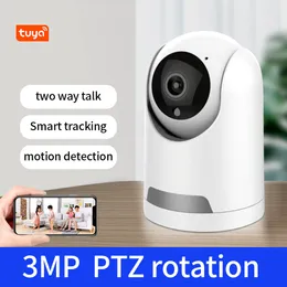 Tuya Smart Life 1080p Wifi IPカメラ2MPワイヤレスホームセキュリティ監視双方向オーディオベイビーモニターオートトラッキング