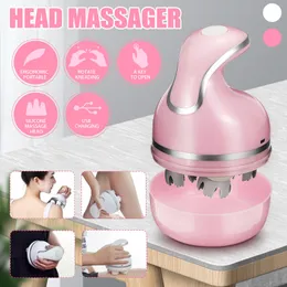 USB Opladen Elektrische Hoofd Massager Draadloze hoofdhuid Promoot Haargroei Body Diep Kneden Trillingen Huisdier Massage Gezondheid 220222