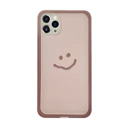 Prosta Smiley Twarz Wzór IP 12Mini / 11PRO Mobile Phone Case Nadaje się do Huawei Mate40 Telefon komórkowy Ochronna Ochronna Wstrząśniona miękka skorupa