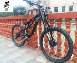 27speed DH/AM 190mm Travel Full Suspension Bicycle Hydraulic Brakes Mountain Bike 26*17inch Bikes