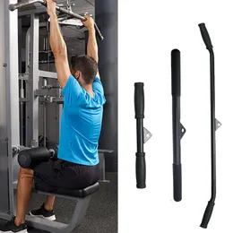 Fitness Lat Pulldown Bars Attachment Resistance Bands Home Gym Hollow Steel Biceps Triceps Training Bar Sport Equipment Accessories 100/50/38Cm Workout Long Sticks