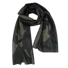 Camo mesh scarf utomhus djungel ljuddämpare andningsbar huvudband cykla kamouflage neckerchief absorberande handdukar insektsäkra nätkapslar masker