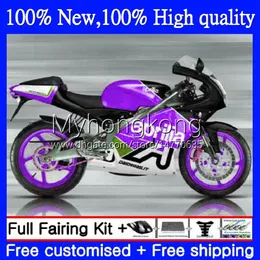 Body For Aprilia RSV 125 RSV125 RS 125 RR 125RR RS125 R 99 00 01 02 2003 2004 2005 7No.145 RSV125RR RS-125 RS4 99-05 RSV-125 1999 2000 2001 2002 03 04 05 Purple black Fairing