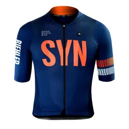 Biehler Men Cycling Team Jersey Tops Letnia Odzież rowerowa MTB Road Sportswear Krótki Rękaw Koszula Rowerowa Hombre Zestawy wyścigowe