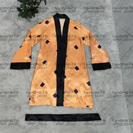Pomarańczowa szata w kąpieli Najwyższa jakość damskiej luksusowej odzieży snu łazienka Oudoor Bogini musi designerować ubrania