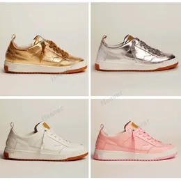 Włochy Brand Shoe Baskets Golden Trampers Cekiny Klasyczny Biały Do-Old Dirty Designer Super Star Man Women Casual Shoes