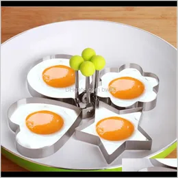 Tools Kitchen, Dining Bar Home & Garden Drop Delivery 2021 1Pcs Stainless Steel Fried Egg Mold Pancake Bread Fruit And Vegetable Shape Decora