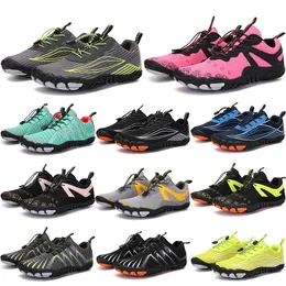 2021 Four Seasons Five Fingers Sports shoes Mountaineering Net Extreme Simple Running, Cycling, Hiking, green pink black Rock Climbing 35-45 twenty one