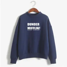 Kvinnors Tröjor Mode Kontoret Dunder Mifflin Inc Paper Company TV Visa Kläder Sweatshirt Kvinnor Höst Vinter Hip Hop Hoo