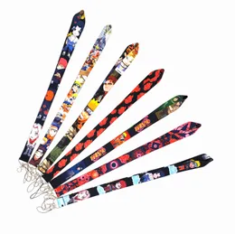 Cell Phone Straps & Charms 30pcs Japan Anime cartoon neck Lanyard PDA Key ID Holder Badge long strap wholesale for boy girl