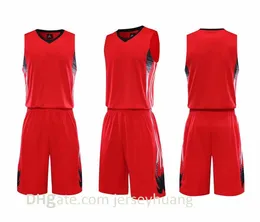 Rabatt Billiga Män Träning Basket Sets Med Shorts Uniforms Reversible Basketballtröjor För det hemmet och bort Look Kits Sports A33-9