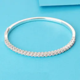 High Quality Real 925 SilverTimeless Elegance Bangle Fit Original Charms& Beads Pulseira Encantos.100% Fine Jewelry