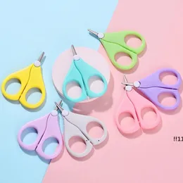 new Baby Nail Scissors Short Household Sundries Kids Nails Care Cleaners Safety Stainless Steel Round Head ScissorEWE5553