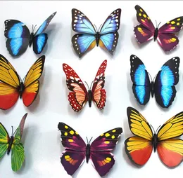 2021 new The simulation 3D butterfly decoration PVC wall stickers fridge magnet 12 suits suit for outdoor/garden/balcony