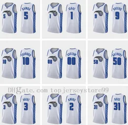 2021 New Men Basketball Jerseys \ RORLANDO \ RORLANDO NIKOLD VUITVIC Markelle Fultz Aaron Gordon Evan Fournier Mohamed Bamba Qualquer jogador Pressionar Personalizado Jerseys Barato