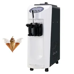 Küçük Dondurma Makineleri Ticari Masaüstü Yumuşak Servis Dondurma Makinesi Sundane Otomat Makinesi 1000W