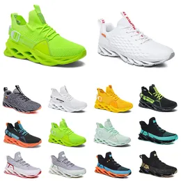 GAI Top Running Shoes For Mens Bekväm andningsbar jogging Triple Black White Red Yellow Neon Gray Orange Sports Sneakers Trainers Fashion Outdoor Gai