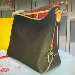 designersN50156 High Totes Fashion NEVER Quality Leather Bag Shoulder Flower Calvi Classic Handbag Women Shopping Bags Oxidize Mono Woman Dolpj