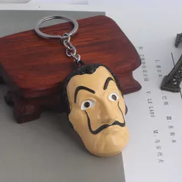Salvador Dali Mask Keychain: Money Heist Inspired Keyring